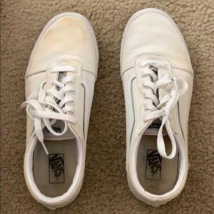 White Vans Sneakers Kids Size 7